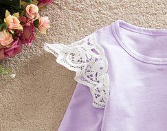 Jumpsuits,BeautyVan Toddler Baby Girl Solid Lace Long Sleeve Romper Jumpsuits Kid Clothes (12M, Navy) N2