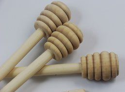 CHENGYIDA 100- PACK 6&quot; Wooden Honey Dippers , Portable Mini Jam Honey Dipper Stirring Rod Wooden Muddler Honey...