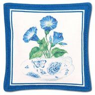 Alice's Cottage Single Spiced Mug Mat - Blue Flowers Teacup