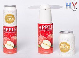 H.Y. TECH Super Cute Juice Style Mini Fan Perfect for Your Pocket (Kiwifruit Juice) N11