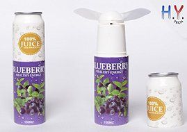 H.Y. TECH Super Cute Juice Style Mini Fan Perfect for Your Pocket (Kiwifruit Juice) N12