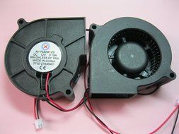 5 pcs Brushless DC Blower Fan 7530S 12V 2 Wires 75x75x30mm Sleeve-bearing Skywalking N2