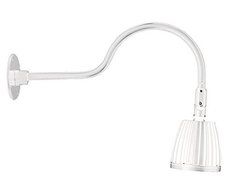 RAB Lighting GN1LED13YW Gooseneck Style1 13W Warm LED Light with No Shade, White by RAB Lighting