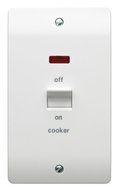 MK K5215CKWHI 45 amp 2-Gang Double-Pole Cooker Switch by MK