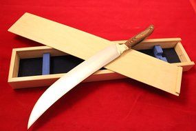 Laguiole Style Champagne Saber Knife Wine Opener Bottle With Elegant wooden Box