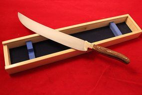 Laguiole Style Champagne Saber Knife Wine Opener Bottle With Elegant wooden Box N2