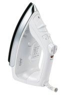 Sunbeam Greensense Classic Steam Iron, Auto-Off, Self Cleaning, Non-Stick Soleplate, White and Chrome N2