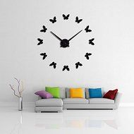 EverTrust(TM) New diy Wall Clock 3d Acrylic Mirror Clocks Reloj De Pared Quartz Watch Horloge Home Living Room... N4