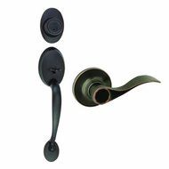 Design House 700567 Coventry 2-Way Latch Entry Door Handle Set with Lever, Handle and Keyway, Adjustable Backset...
