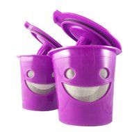 NaturBrew Kcup Reusable Coffee Filter, Happy Face Replacement My K-cup Refillable Kcup Filter for Keurig 2.0 Coffee...