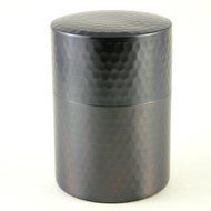 Japanese Copper Tin Turtle Shell Pattern Double Metal Lid