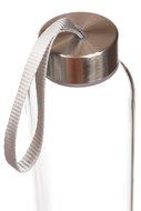 Hot or Cold Glass Tea Tumbler Bottle &ndash; Borosilicate Glass Tea Mug &ndash; Glass Water Bottle with Flavor Dispenser Cup...