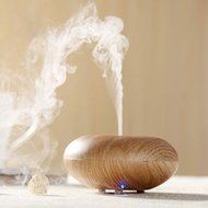 100-240V Ultrasonic Wood Grain Air Humidifier Diffuser Spray Mist Aromatherapy N2