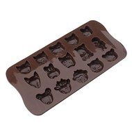 Y&amp;XL&amp;H Cartoon Animals Shaped Silicone Chocolate Mould
