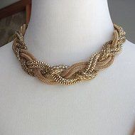 New Fashion Crystal Statement Bib Chunky Collar Jewelry Pendant Chain Necklace