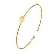 AutumnFall Women's Swarovski Crystal Accented Gold-Tone and Black Bangle Watch with Bracelet Set (609GB) N55