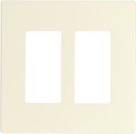 Eaton 9522DS-P ASPIRE Thermoplastic 2-Gang Screwless Mid-Size Wall Plate, Desert Sand by Eaton