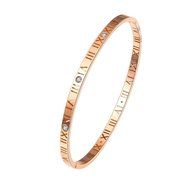 AutumnFall Women's Swarovski Crystal Accented Gold-Tone and Black Bangle Watch with Bracelet Set (609GB) N58