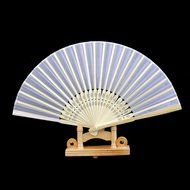 Chinese Folding Fan Retro Hand Fan Wedding Favors (White) N25