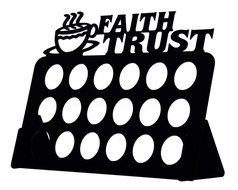 Marketing Holders Christian Religious ( FAITH TRUST ) 18-Slot Acrylic Keurig K-Cup Coffee Pod Holder (Translucent...