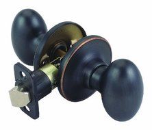 Design House 740472 Egg 2-Way Latch Passage Door Knob, Adjustable Backset, Oil Rubbed Bronze Finish by Design...