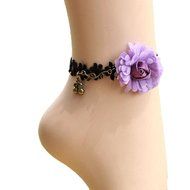Susenstone&reg; Handmade Women Girl Flower Jewelry Lace Ankle Foot Jewelry N4