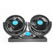 Xcellent Global 12V Car Dual Heads Cooling Fan Rotating Auto Quiet Ventilation with Kids Safe Design AT015 N6