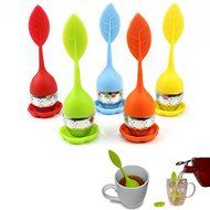 Efanr 5 Pack Tea Infuser, Silicone Tea Infuser Filters Handle Stainless Steel Ball Strainer filter Infuser with... N4