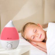Avalon 2.8 Liter Aromatherapy Cool Mist Ultrasonic Humidifier Essential Oil Drop Diffuser, With 7 Adjustable LED... N7