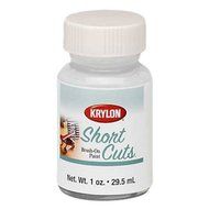Krylon KSCB027 Short Cuts Brush-On Paint, 1-Ounce, Flat White by Krylon