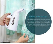 Easehold Travel Garment Steamer Handheld Portable Mini Fabric Steamer 60-second Heat-Up 8 Minutes of Steam 140ml... N3