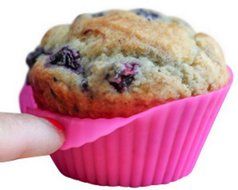 Unicook 12-Pack Silicone Baking Cups Cupcake Molds Pastry Stand Cupcake Liners Silicone Muffin Cups,6 Vibrant...