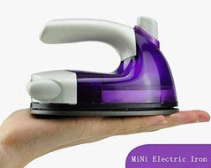 MorningRising Mini Travel Iron, Mini Wired Water Spray Steam Electric Iron for Traveling (Purple) N3