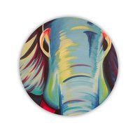 Generic Cup Mat Print Colorful Elephant Drawing 1 Mdf Material Original N2