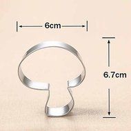 Y&amp;XL&amp;H Mushroom Shape Cookie Cutters Fruit Cut Molds Stainless Steel N2