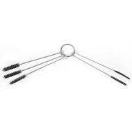 Anntlent 4 Inch Nylon Tube Brush Cleaning Set Carburetor Carbon Dirt Jet Remove 5 Brushes Tool with Wire Loop...