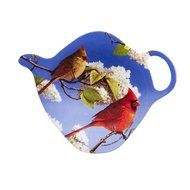 Ashdene Cardinals Tea Bag Holder 3 Inches 2.9 by 3-3/4-Inch Melamine