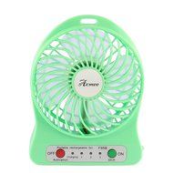 Acmee&reg; 4-inch Mini Hand Held Portable USB Fan Powered by Premium 2600mAh 18650 Lithium Rechargeable Battery, 4... N16