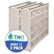 Air Bear AB-51625-11 16x25x5 Merv 11 Replacement AC Furnace Air Filter (2 Pack)