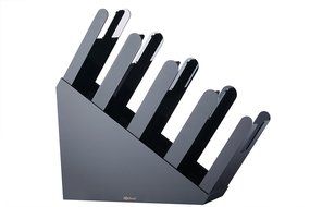 BonNoces Black Coffee Cup Lid Holder Dispenser Organizer with Four Girds - Same Size Girds. Coffee Cups Caddy... N2