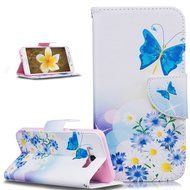 Galaxy J7 2016 Case,Galaxy J7 2016 Cover,ikasus Colorful Painted PU Leather Flip Wallet Pouch Stand Credit Card... N20