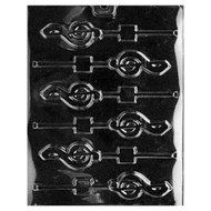 G-Clef Musical Notes Pop Candy Mold by Unknown