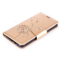 Galaxy J7 2016 Case,Galaxy J7 2016 Cover,ikasus Glitter Diamond Embossing Flowers Lily Butterfly PU Leather Flip... N23