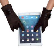 Mittens,Morecome Women Touch Screen Gloves Winter Warm Soft Wrist Gloves (Red) N2