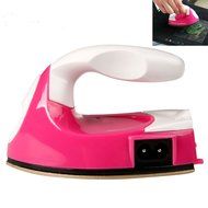Glodeals Mini Iron DIY Crafting Ironing 180℃ Portable Small Irons Ironing Tools Pink N3