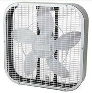 Holmes 20-Inch White HBF2010A-WM easy cleaning Three speed settings Box Fan Metal