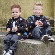 Coat ,BeautyVan Kids Child Boy Girl Starry Coat Jackets Winter Thick Top Waistcoat Clothes Coat (5T, Black)