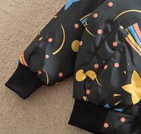 Coat ,BeautyVan Kids Child Boy Girl Starry Coat Jackets Winter Thick Top Waistcoat Clothes Coat (5T, Black) N4