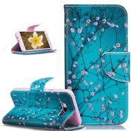 Galaxy J7 2016 Case,Galaxy J7 2016 Cover,ikasus Colorful Painted PU Leather Flip Wallet Pouch Stand Credit Card... N31