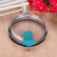 Morecome Spill And Splash Resistant Lid With Slider Closure For 30 Oz (Black) N5